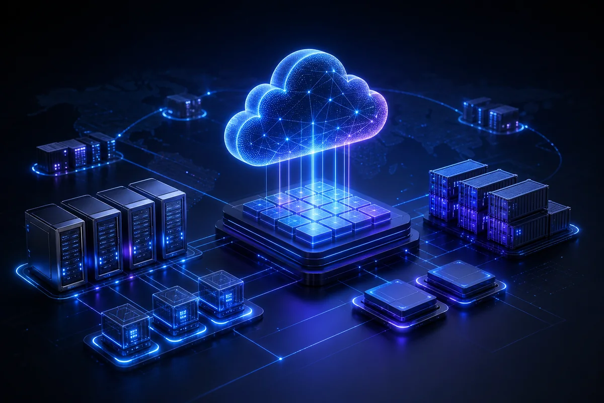 Illustration générique sur le thème Cloud et virtualisation